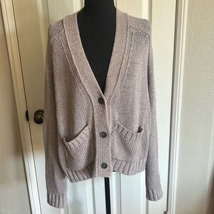 BROCHU WALKER-The Cropped Cardigan in light lavender